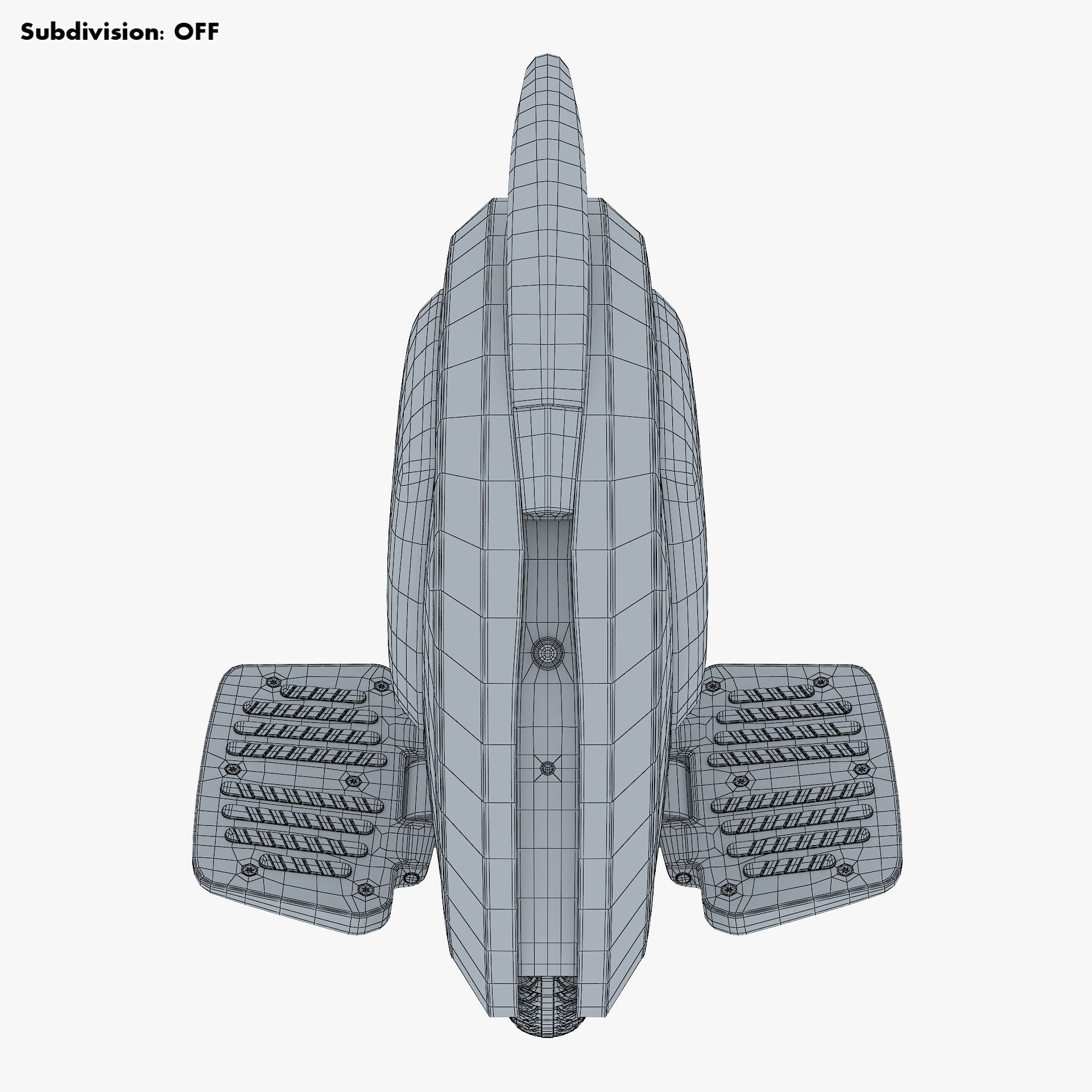 Ninebot One white 3D model_29