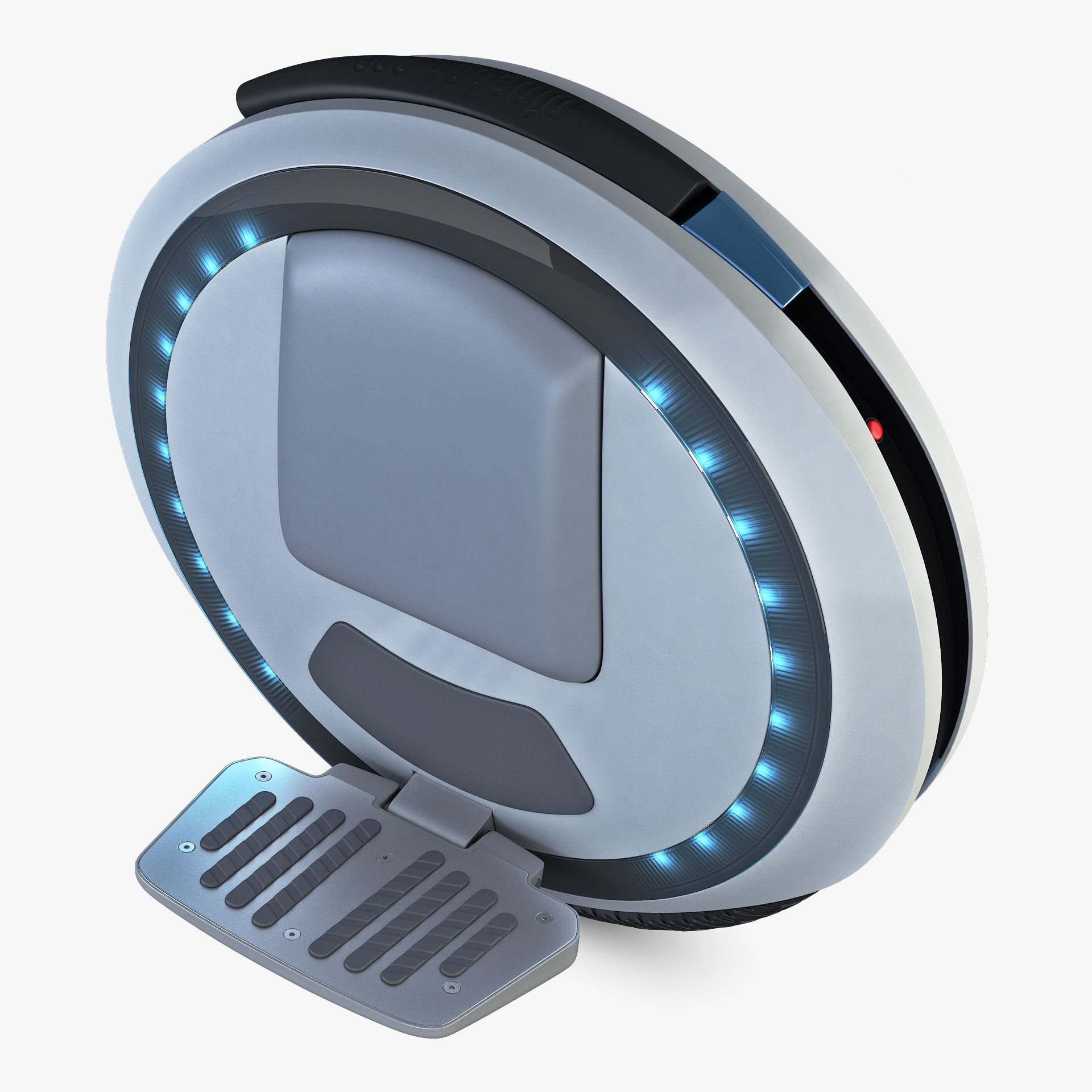 Ninebot One white 3D model_14