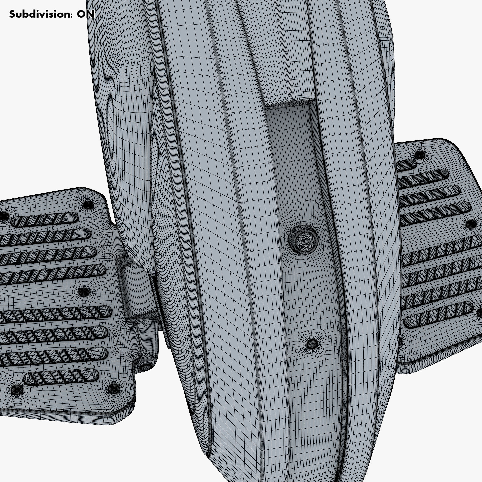 Ninebot One white 3D model_38