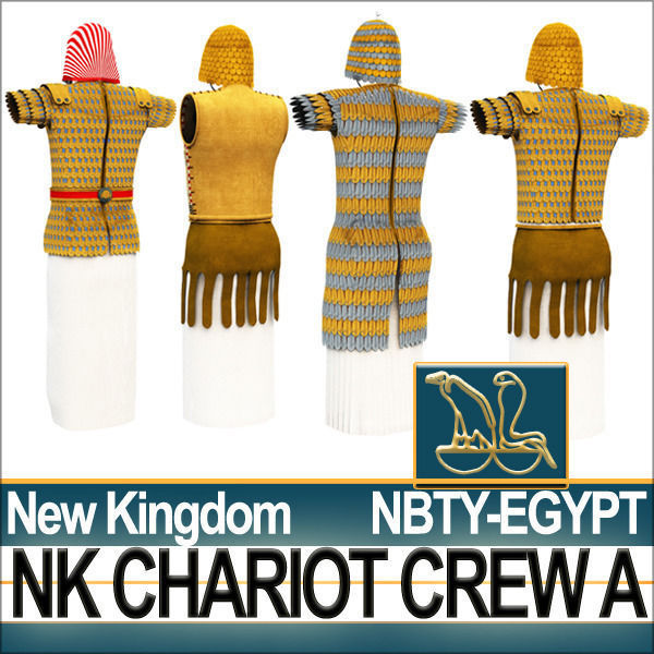 Ancient Egyptian War Chariot Crew NK Props Poser Daz A 3D model_34