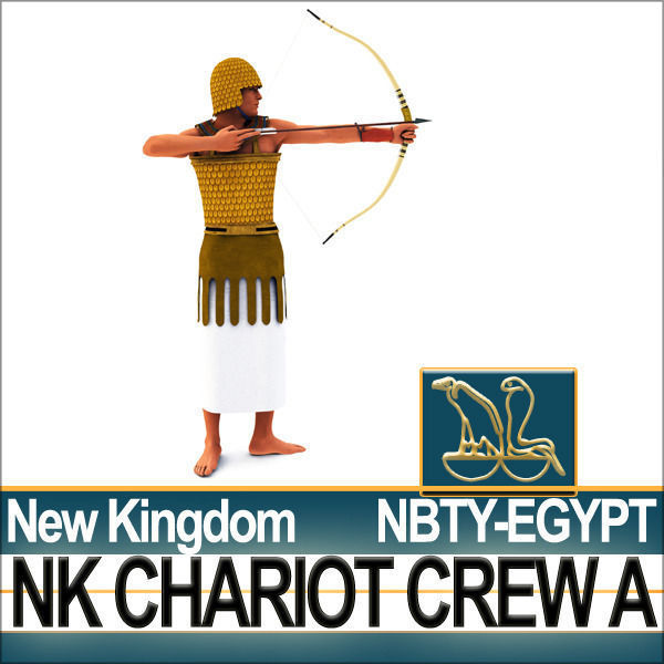 Ancient Egyptian War Chariot Crew NK Props Poser Daz A 3D model_2