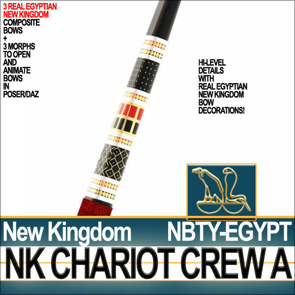 Ancient Egyptian War Chariot Crew NK Props Poser Daz A 3D model_18