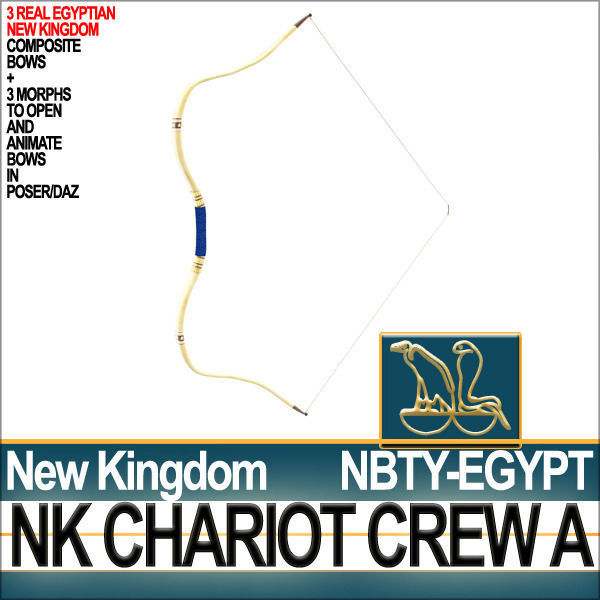 Ancient Egyptian War Chariot Crew NK Props Poser Daz A 3D model_19