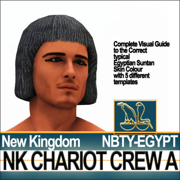Ancient Egyptian War Chariot Crew NK Props Poser Daz A 3D model_56