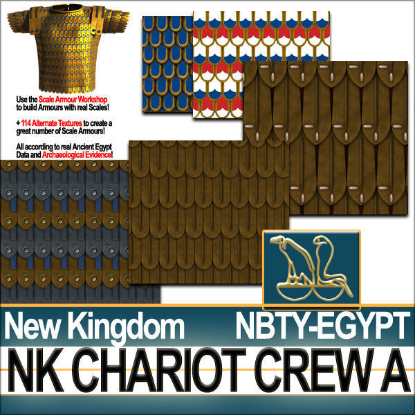 Ancient Egyptian War Chariot Crew NK Props Poser Daz A 3D model_37