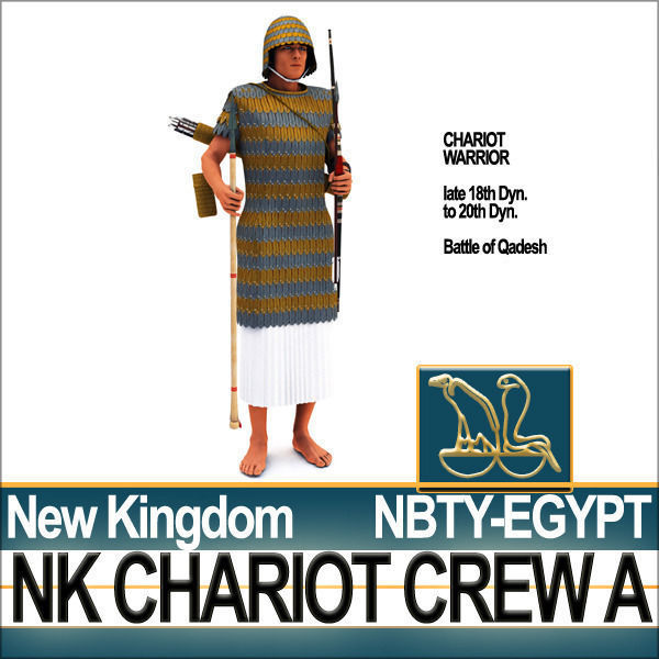 Ancient Egyptian War Chariot Crew NK Props Poser Daz A 3D model_6