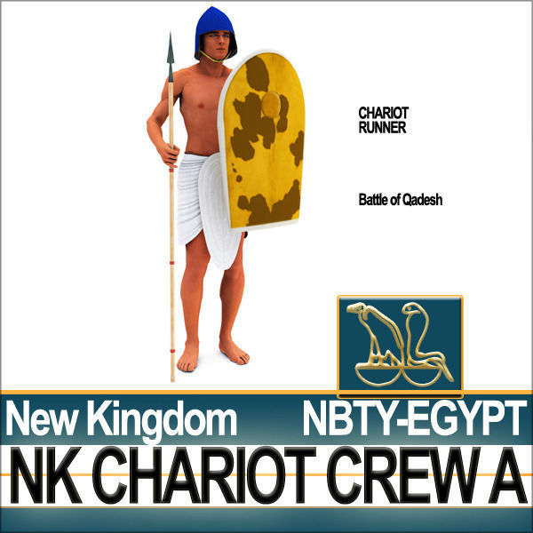 Ancient Egyptian War Chariot Crew NK Props Poser Daz A 3D model_9