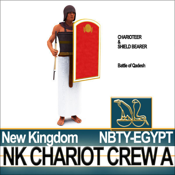 Ancient Egyptian War Chariot Crew NK Props Poser Daz A 3D model_7
