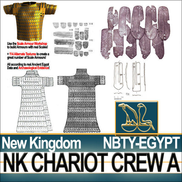 Ancient Egyptian War Chariot Crew NK Props Poser Daz A 3D model_38