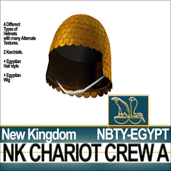 Ancient Egyptian War Chariot Crew NK Props Poser Daz A 3D model_39