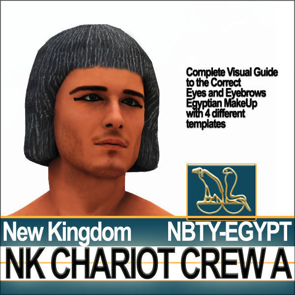 Ancient Egyptian War Chariot Crew NK Props Poser Daz A 3D model_57