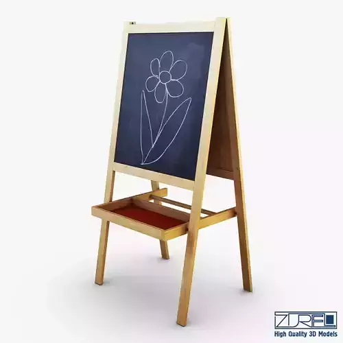 Mala Easel Low-poly 3D model