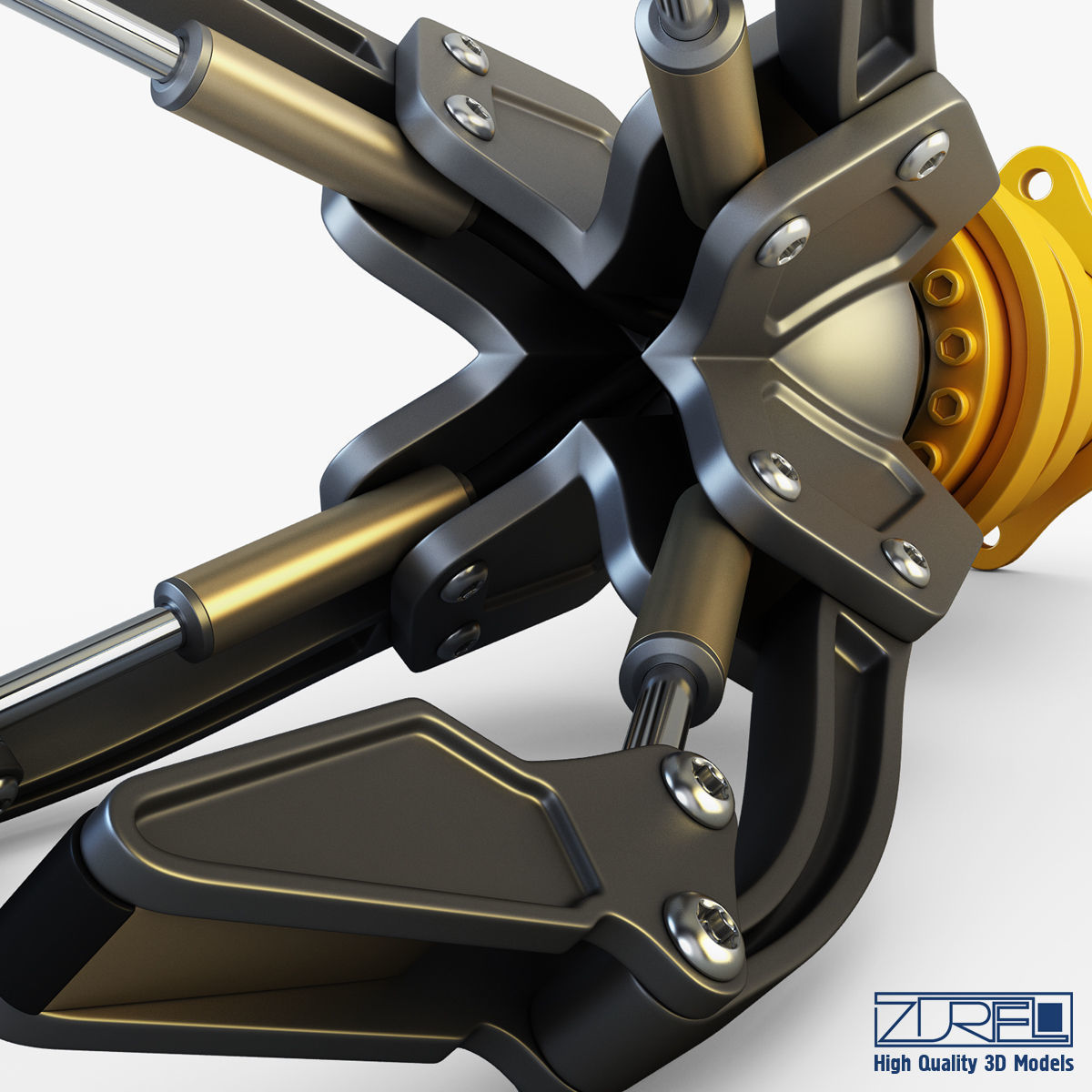 Hydraulic grab v 3 3D model_9