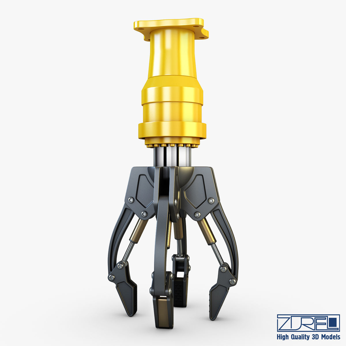Hydraulic grab v 3 3D model_3