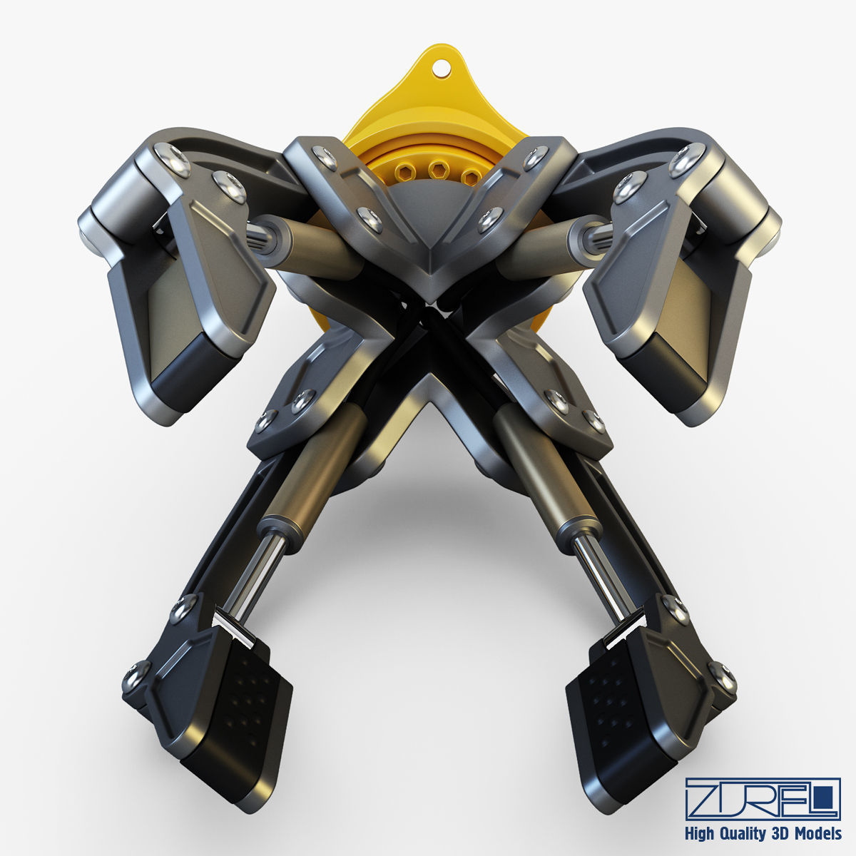 Hydraulic grab v 3 3D model_6