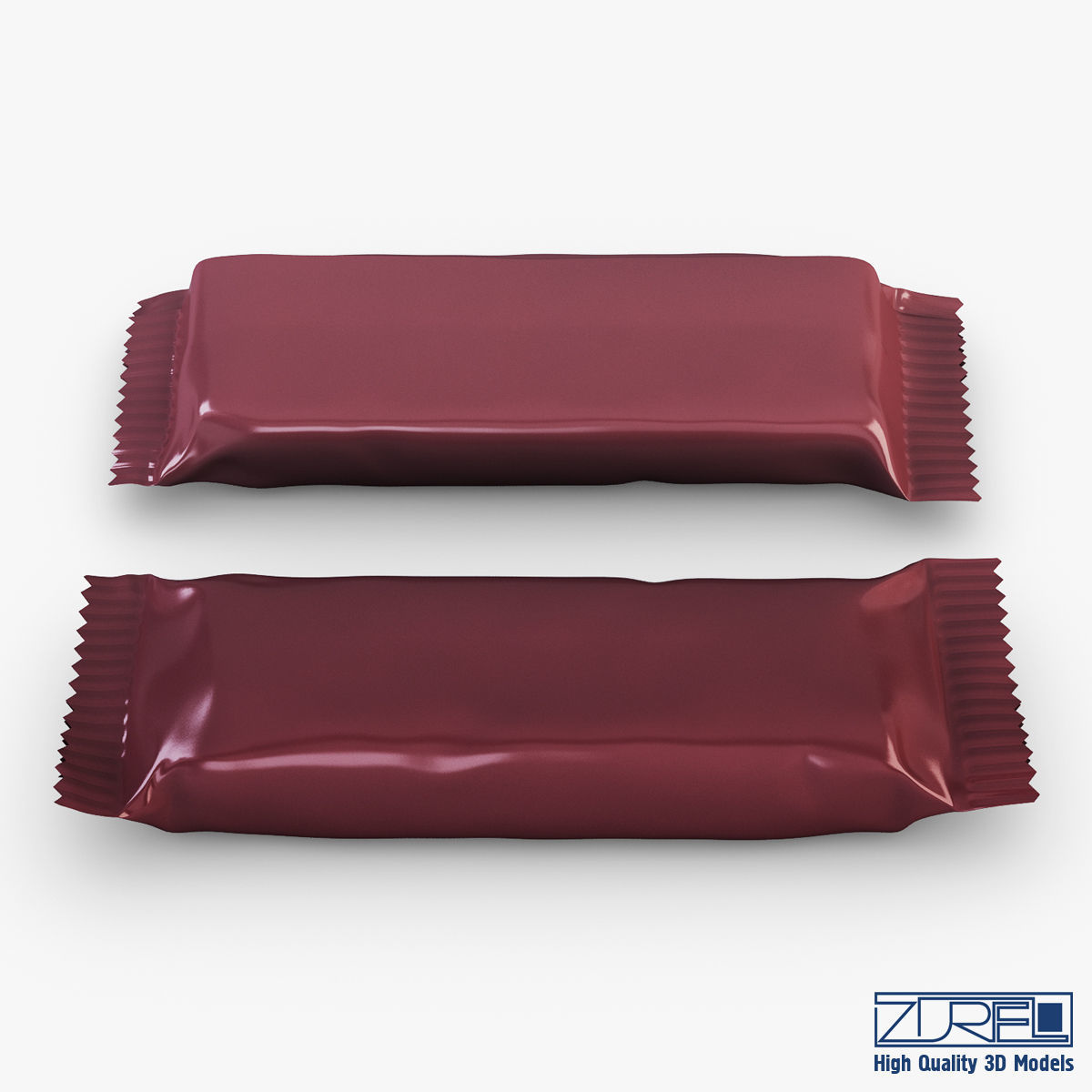 Candy wrapper v 4 3D model_7