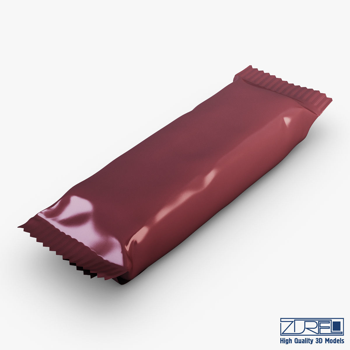 Candy wrapper v 4 3D model_2