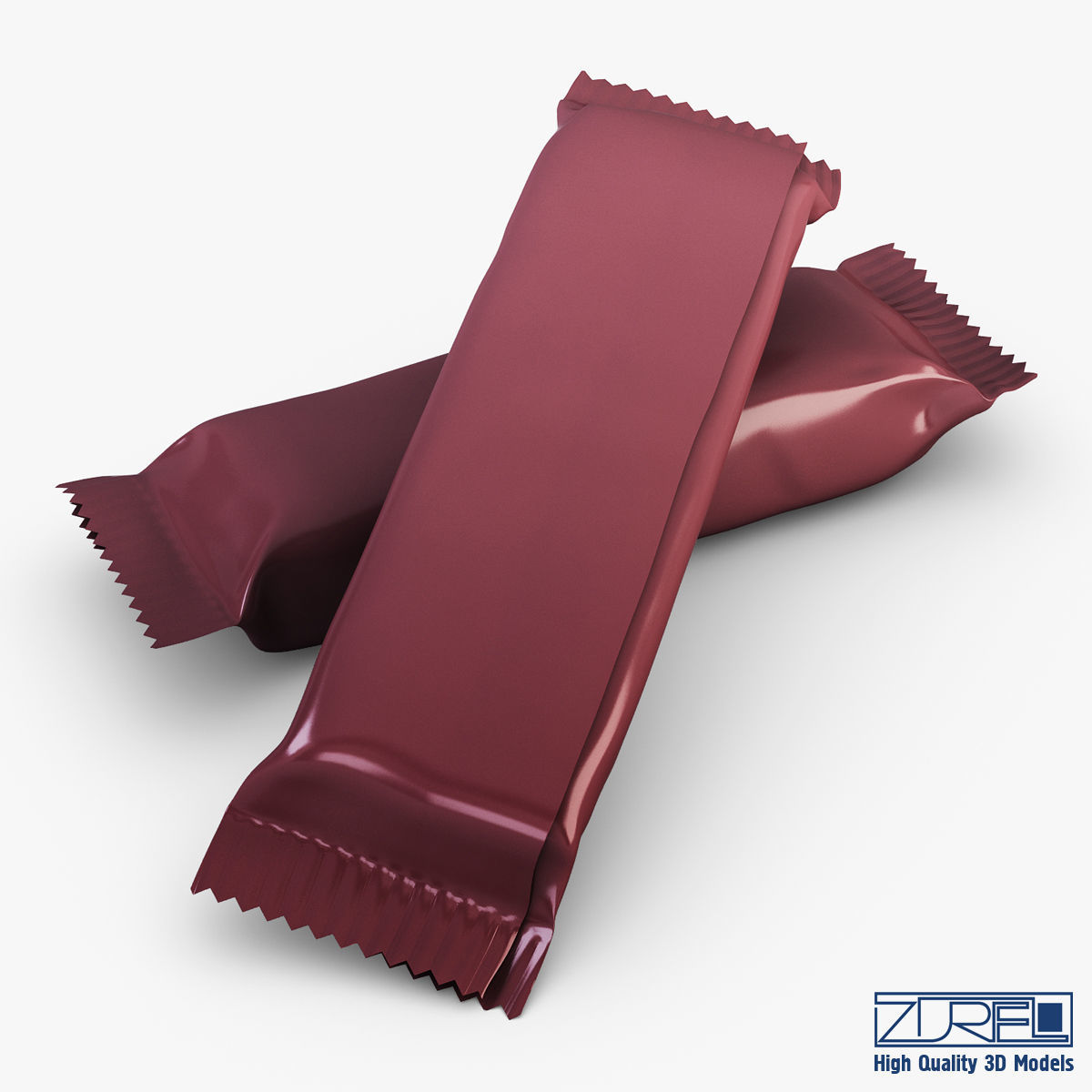 Candy wrapper v 4 3D model_5