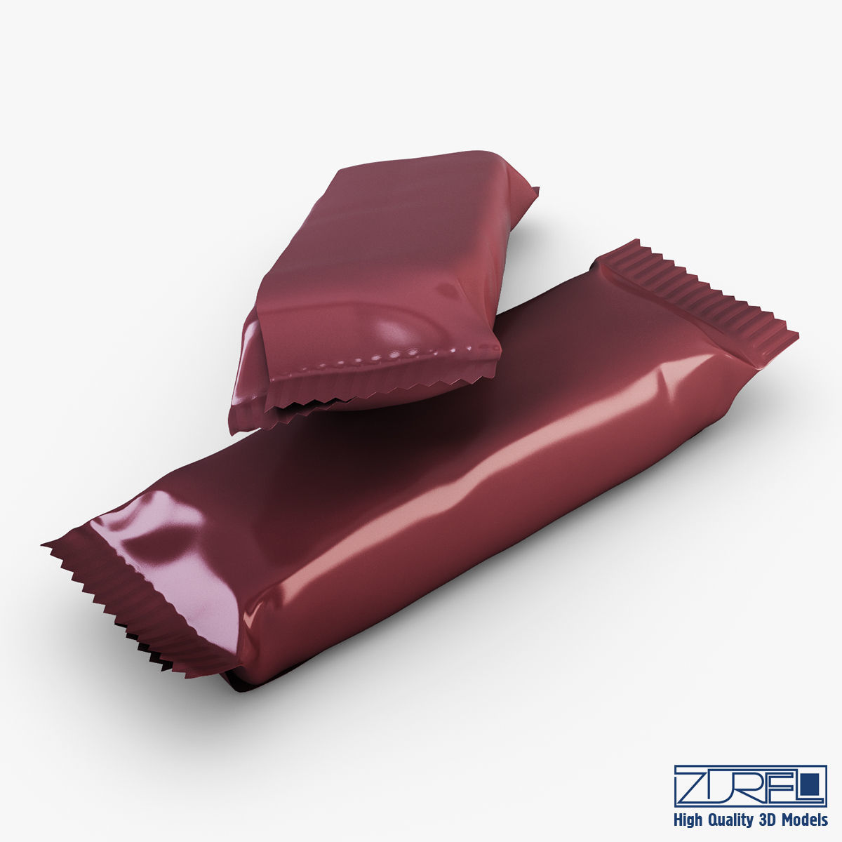 Candy wrapper v 4 3D model_4