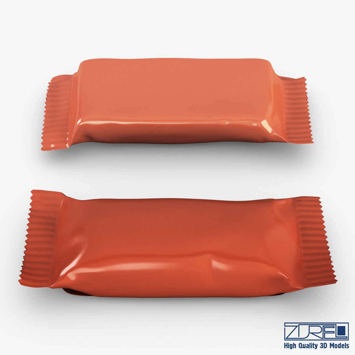 Candy wrapper v 1 3D model_7