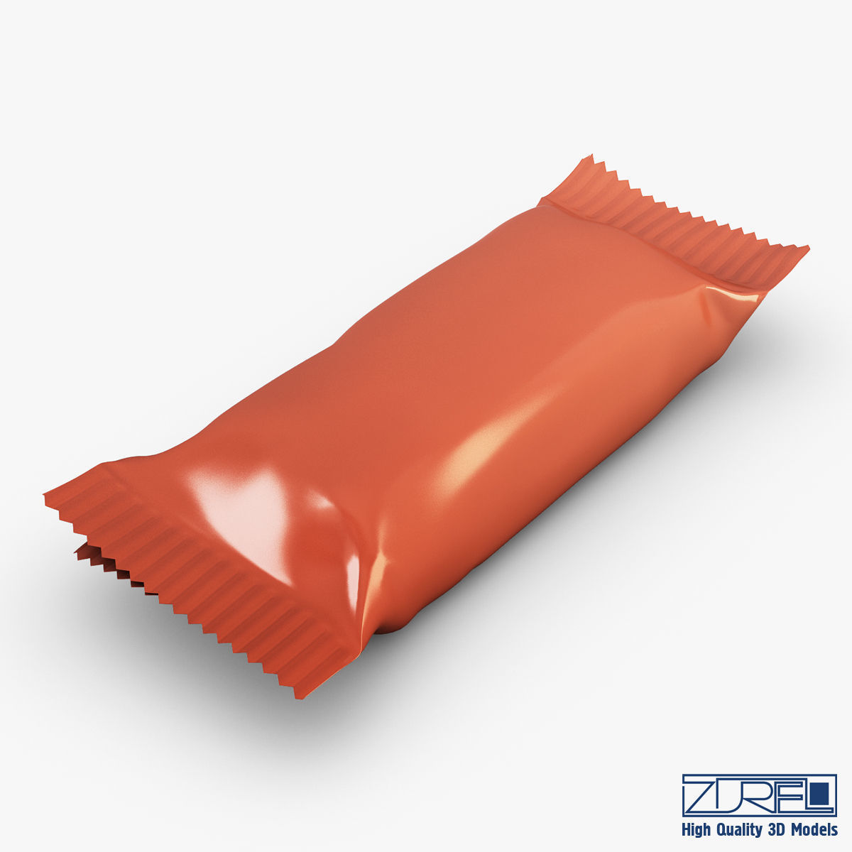 Candy wrapper v 1 3D model_2