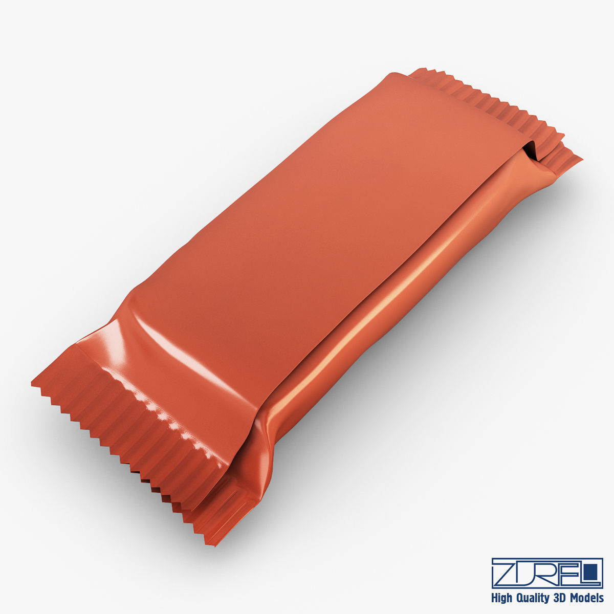 Candy wrapper v 1 3D model_1