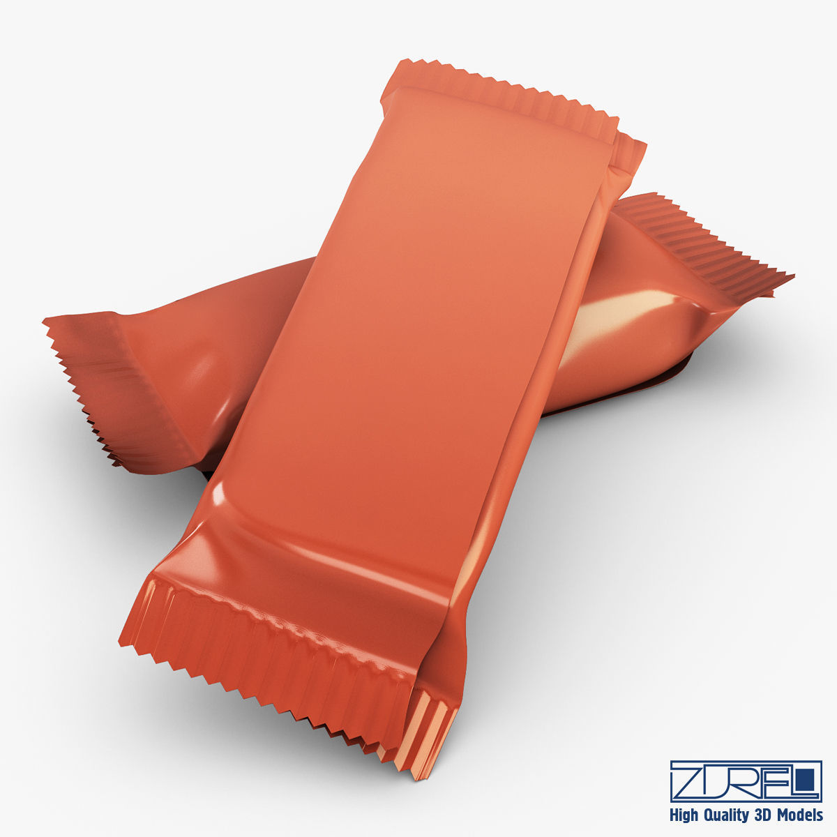 Candy wrapper v 1 3D model_5