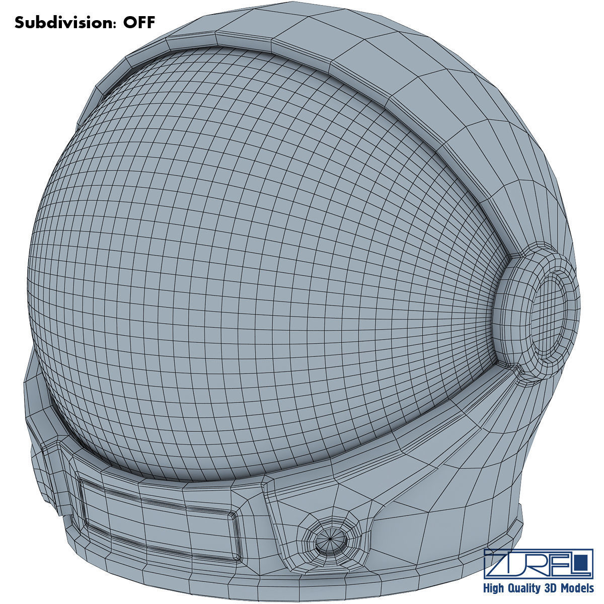 Astronaut helmet 3D model_8