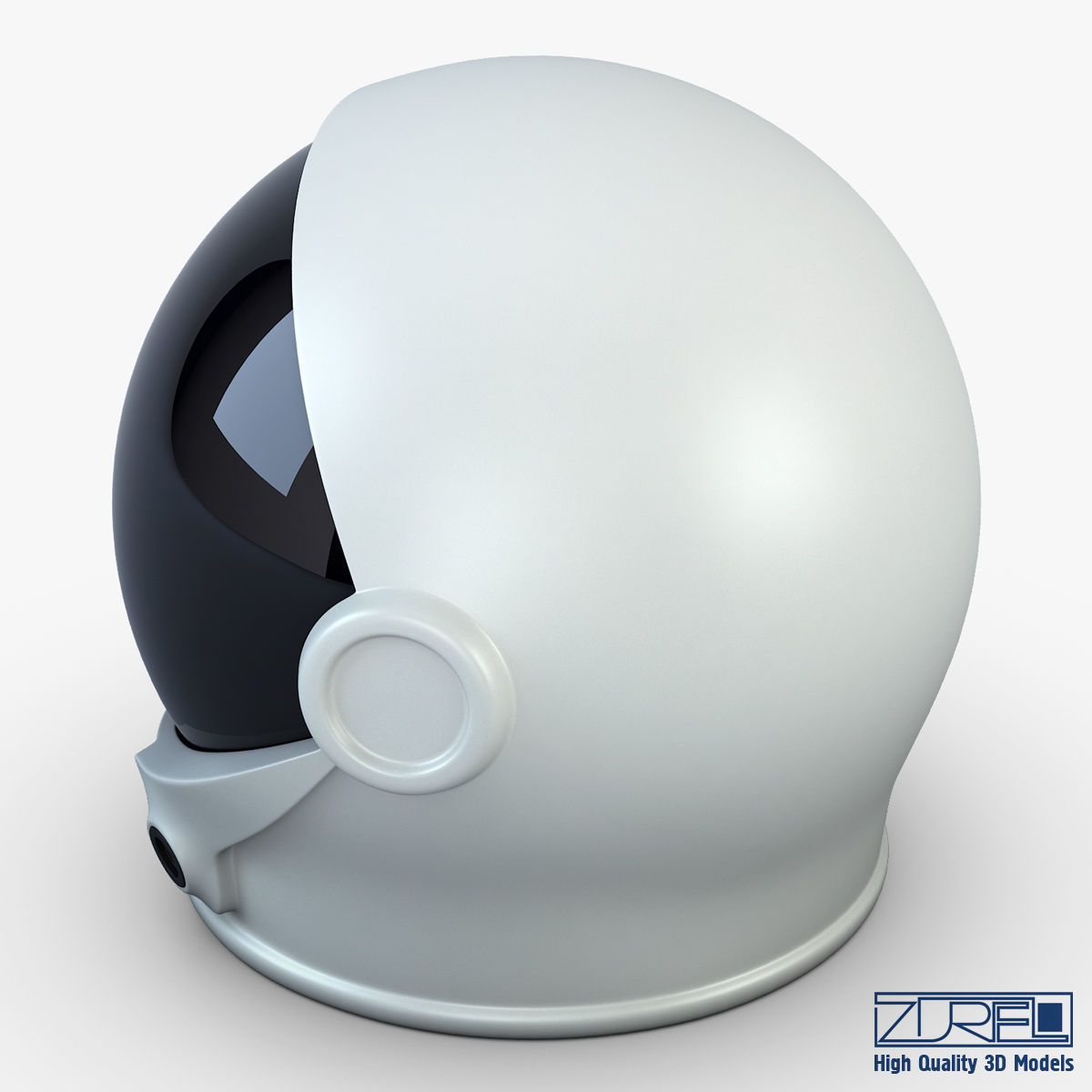 Astronaut helmet 3D model_5