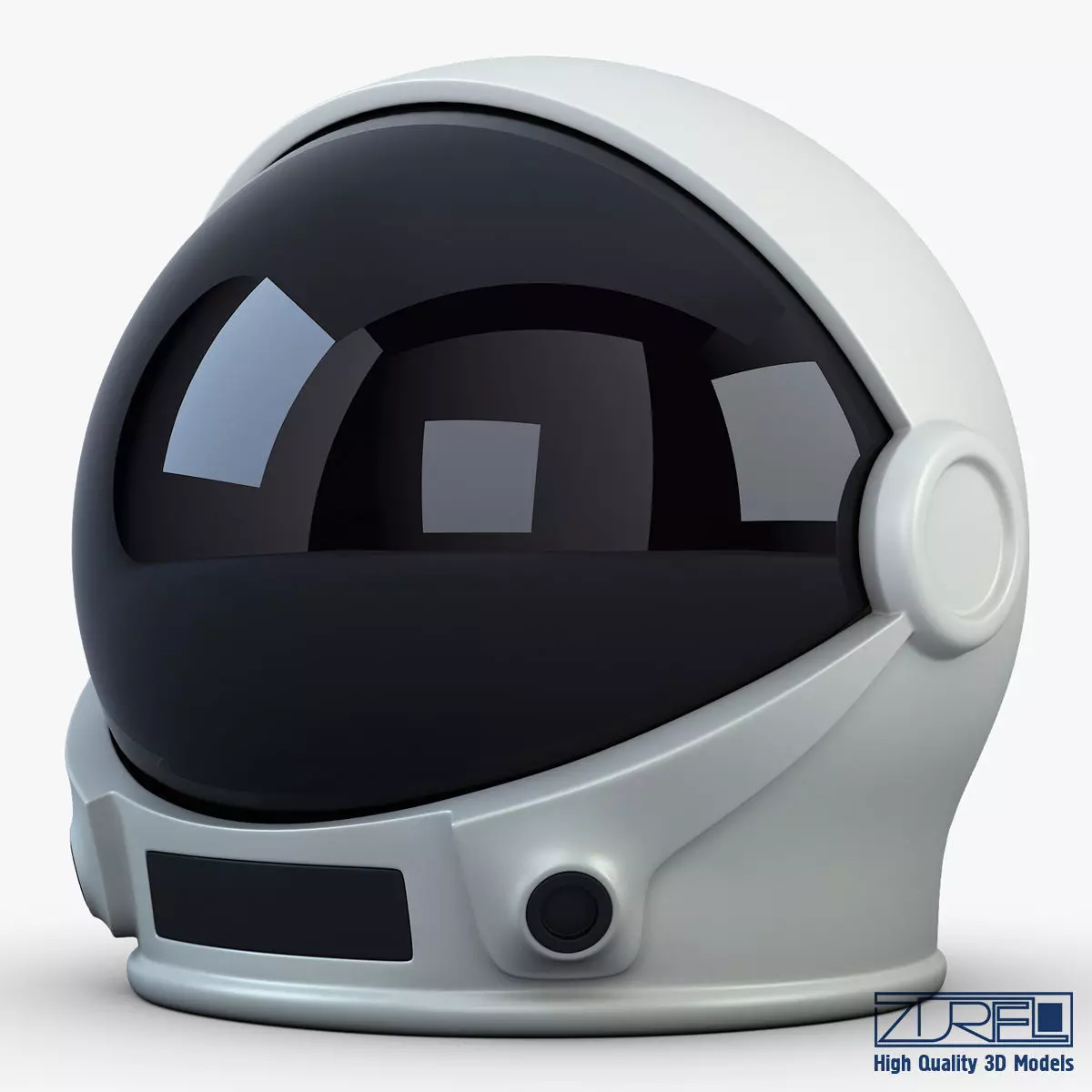 Astronaut helmet 3D model_0