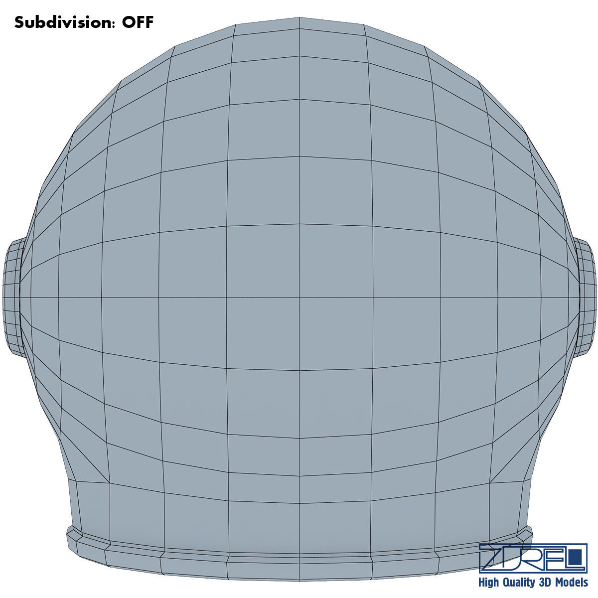 Astronaut helmet 3D model_12