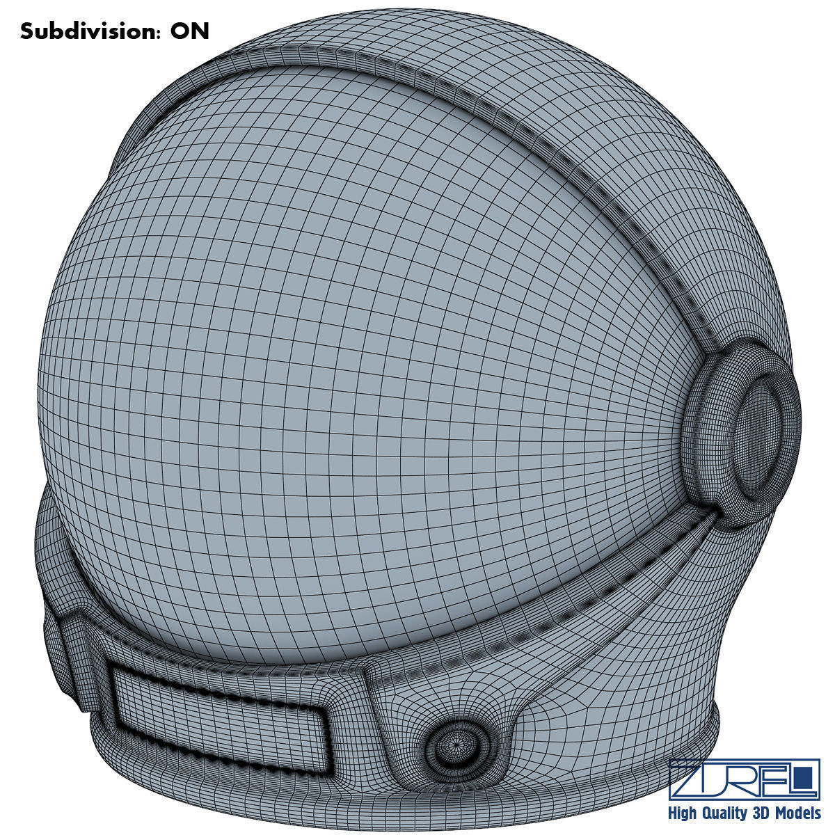 Astronaut helmet 3D model_7