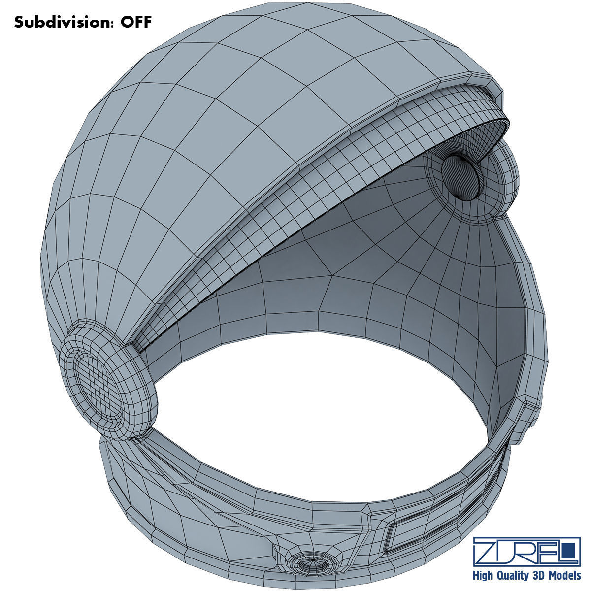 Astronaut helmet 3D model_10