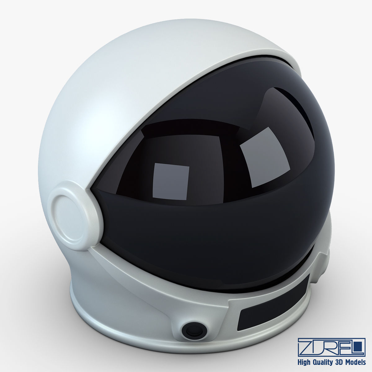 Astronaut helmet 3D model_2