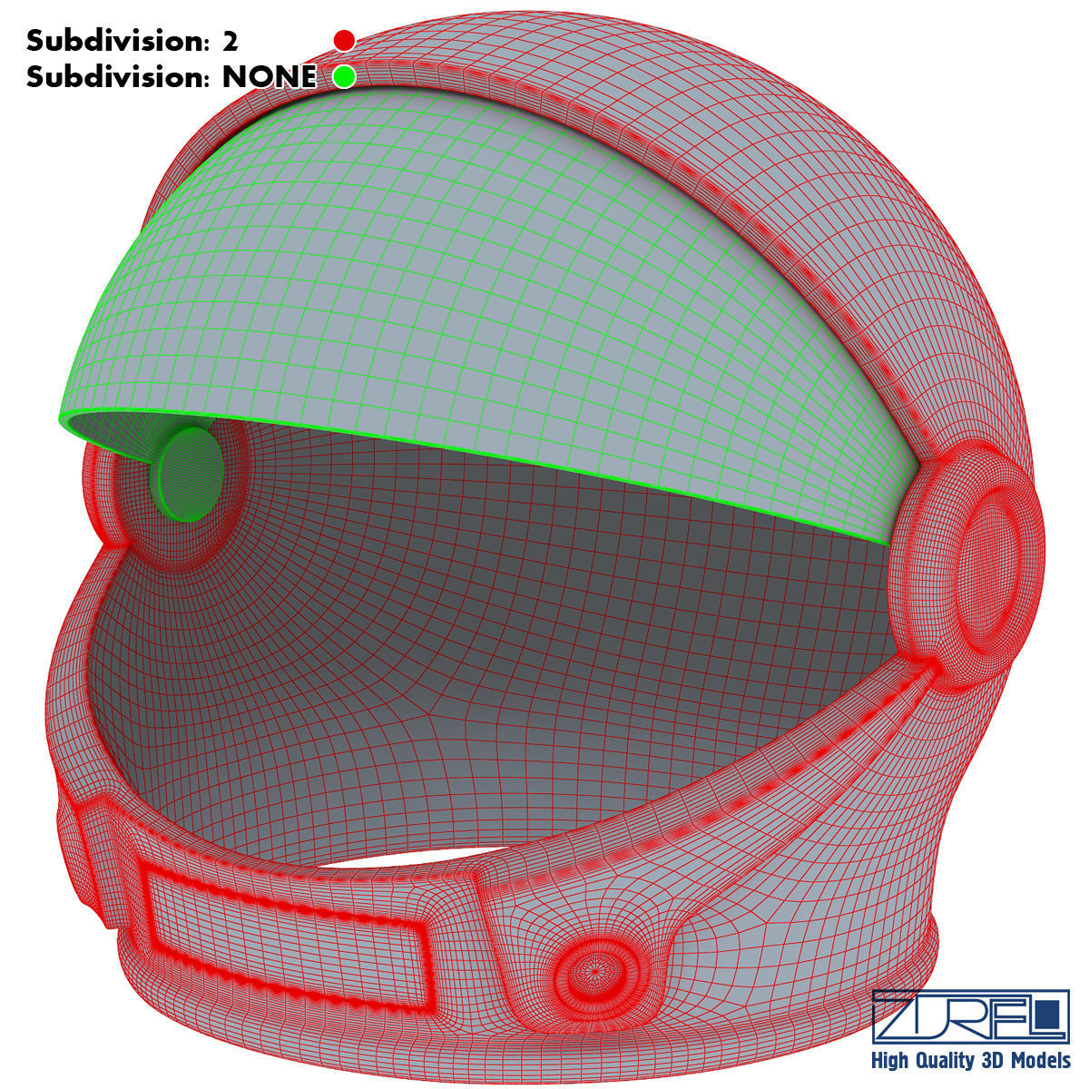 Astronaut helmet 3D model_13