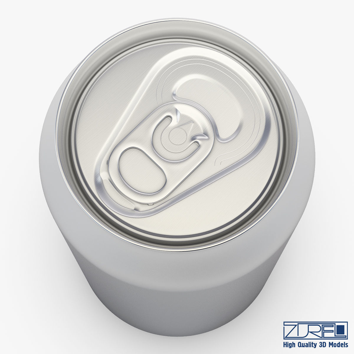 Aluminum Soda Can 3D model_3