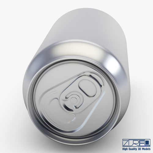 Aluminum Soda Can 3D model 7