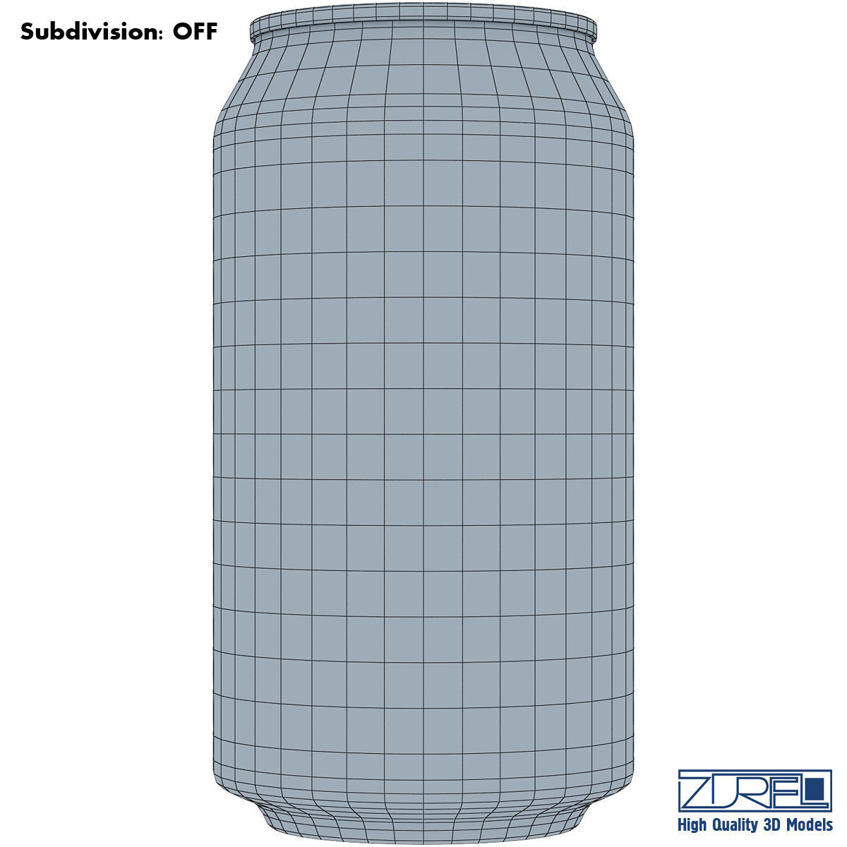 Aluminum Soda Can 3D model_9