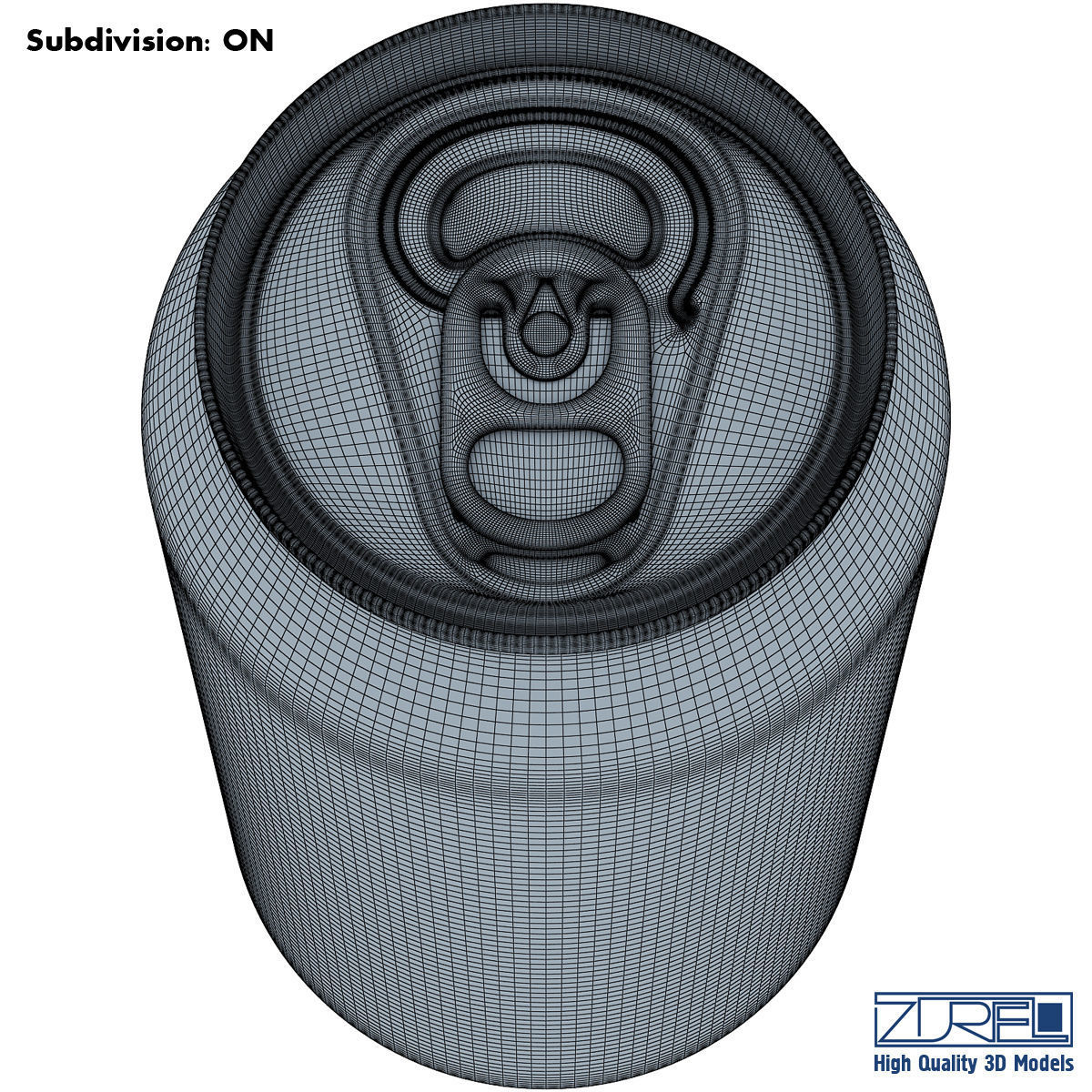 Aluminum Soda Can 3D model_10