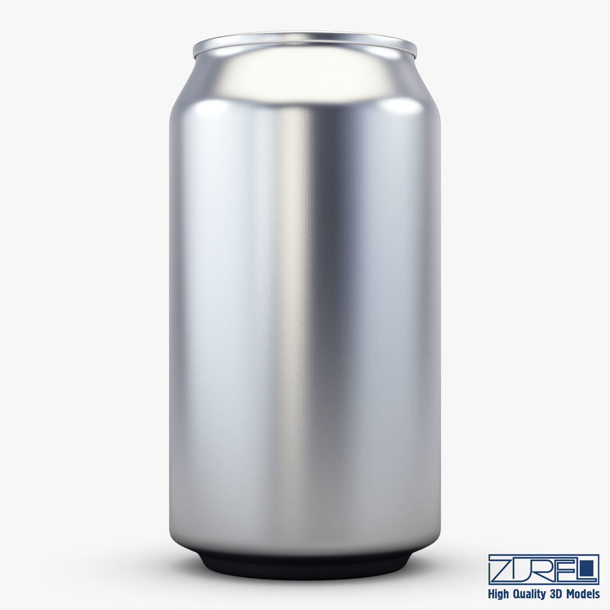 Aluminum Soda Can 3D model_2