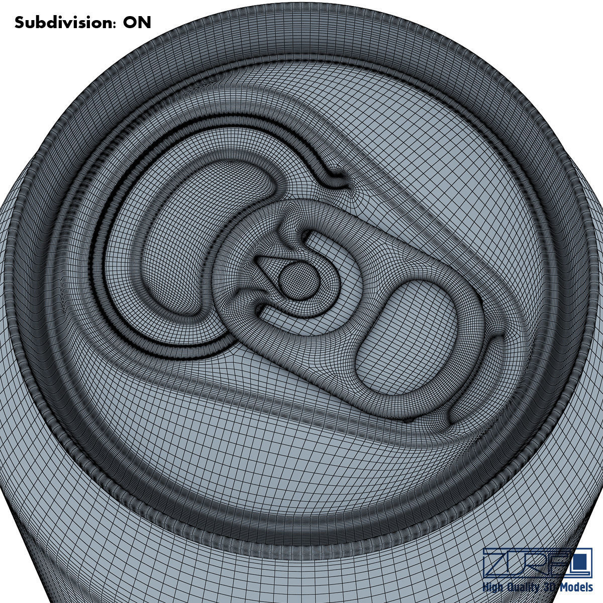 Aluminum Soda Can 3D model_14