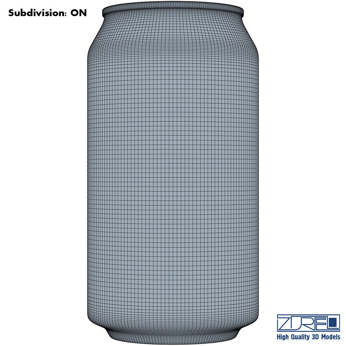 Aluminum Soda Can 3D model_8