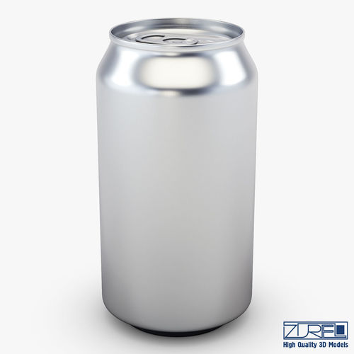 Aluminum Soda Can 3D model 2