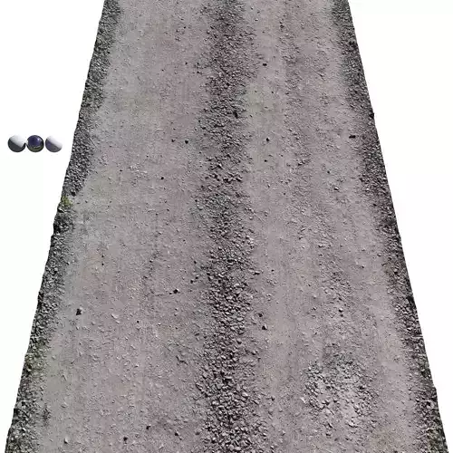 Ultra realistic Sandy Road Scan 3D model