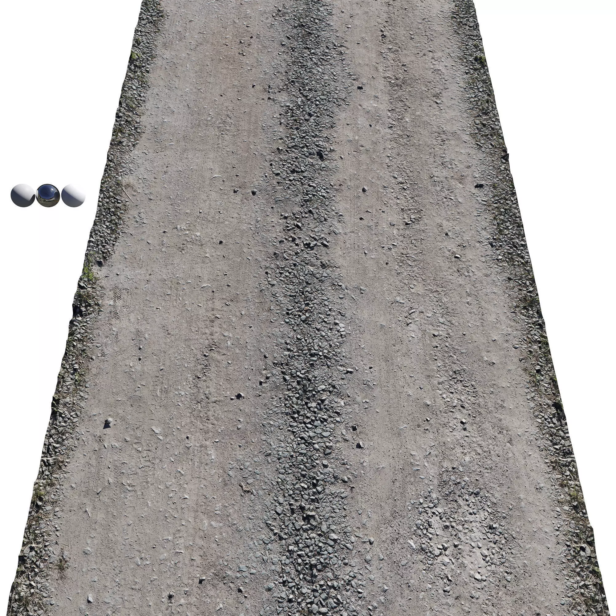 Ultra realistic Sandy Road Scan 3D model_0
