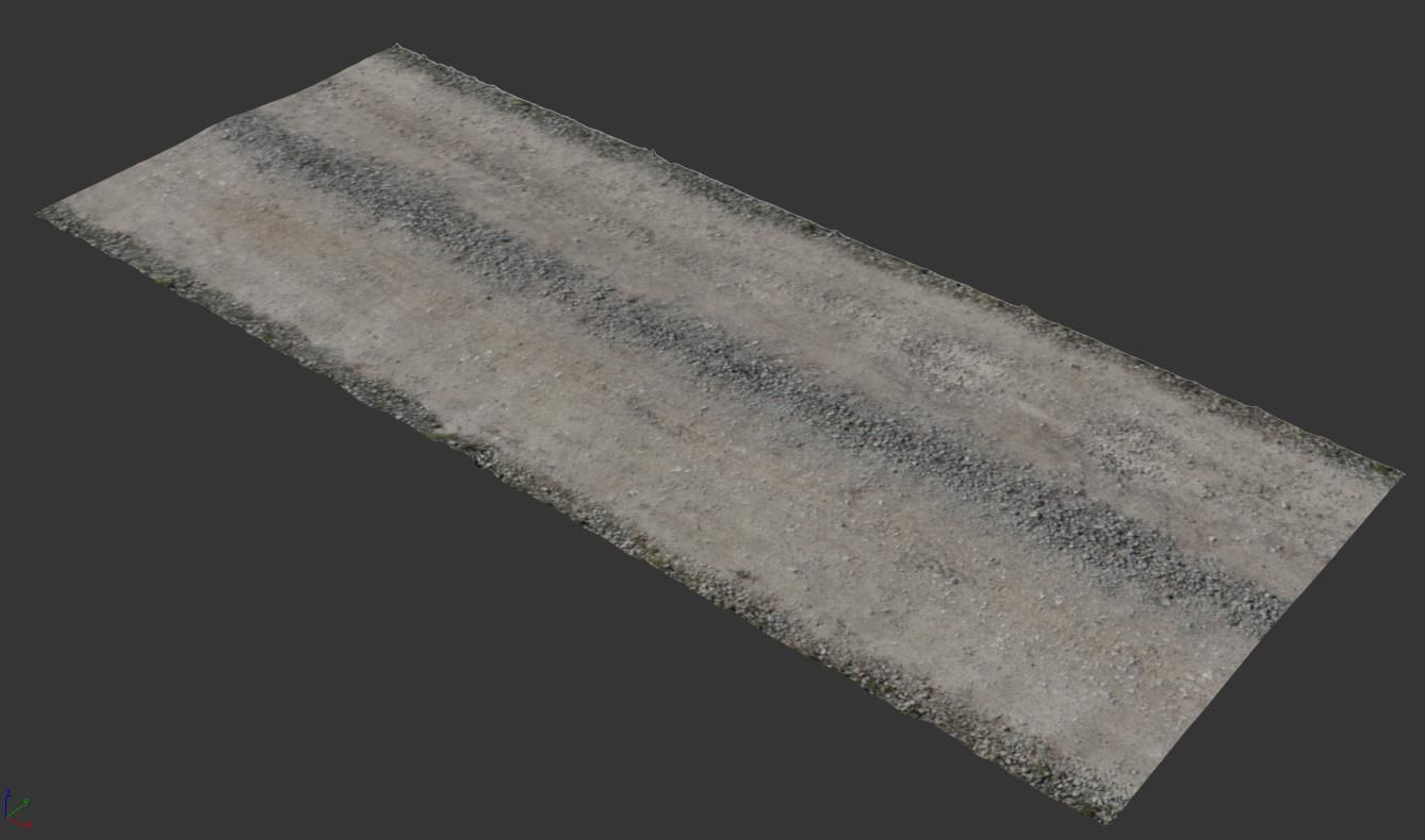 Ultra realistic Sandy Road Scan 3D model_3