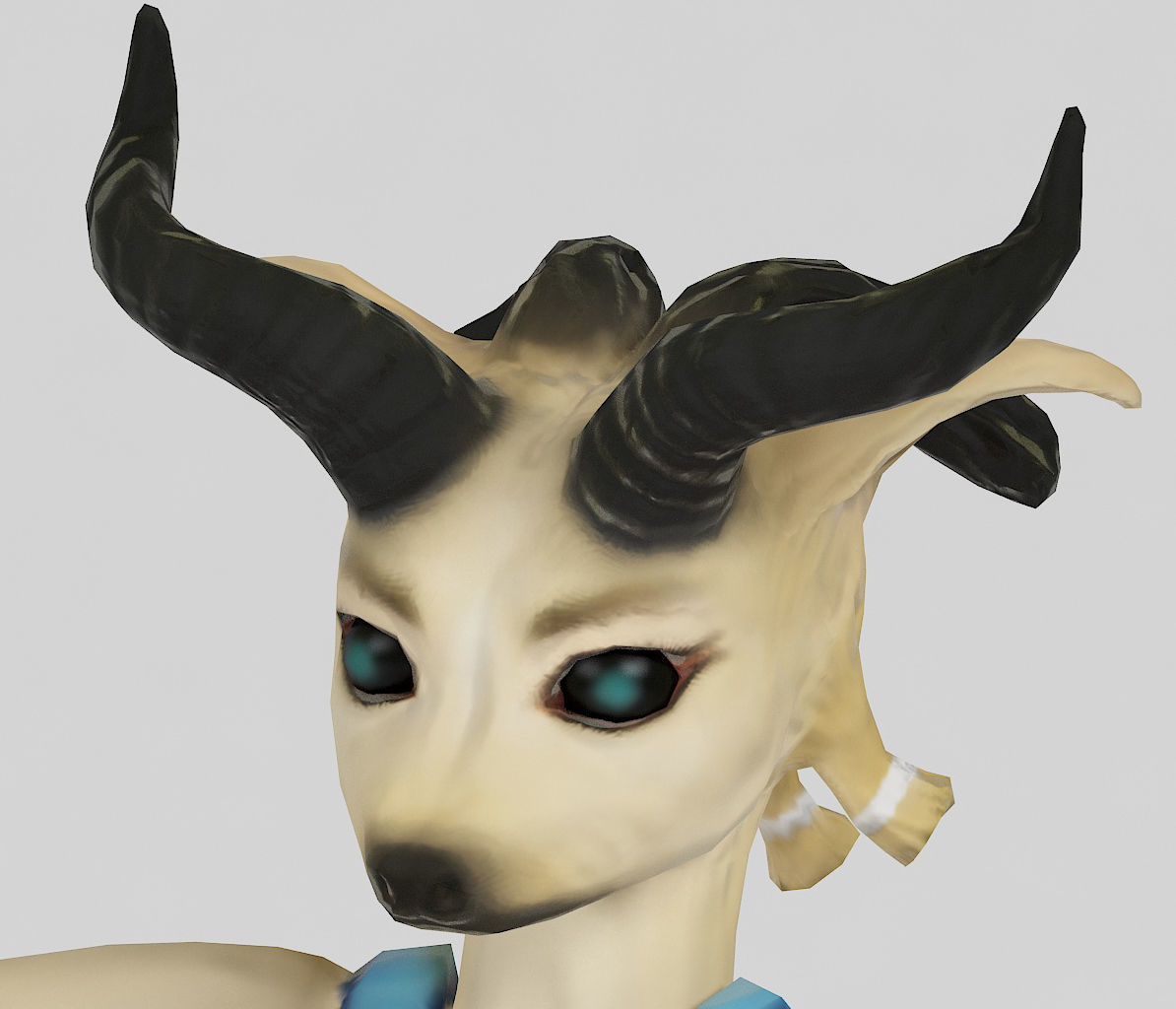 Faun Humanoid Character Sipsicorn Low-poly 3D model_5
