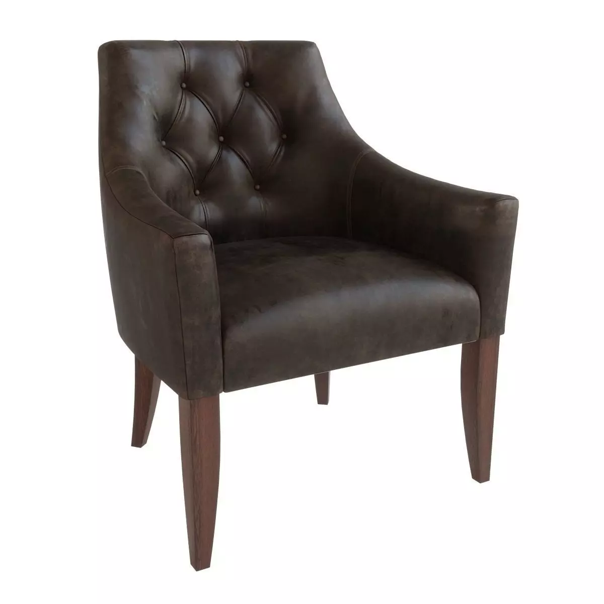 Upholstery chair with capitone - Artu BL 3310 3D model