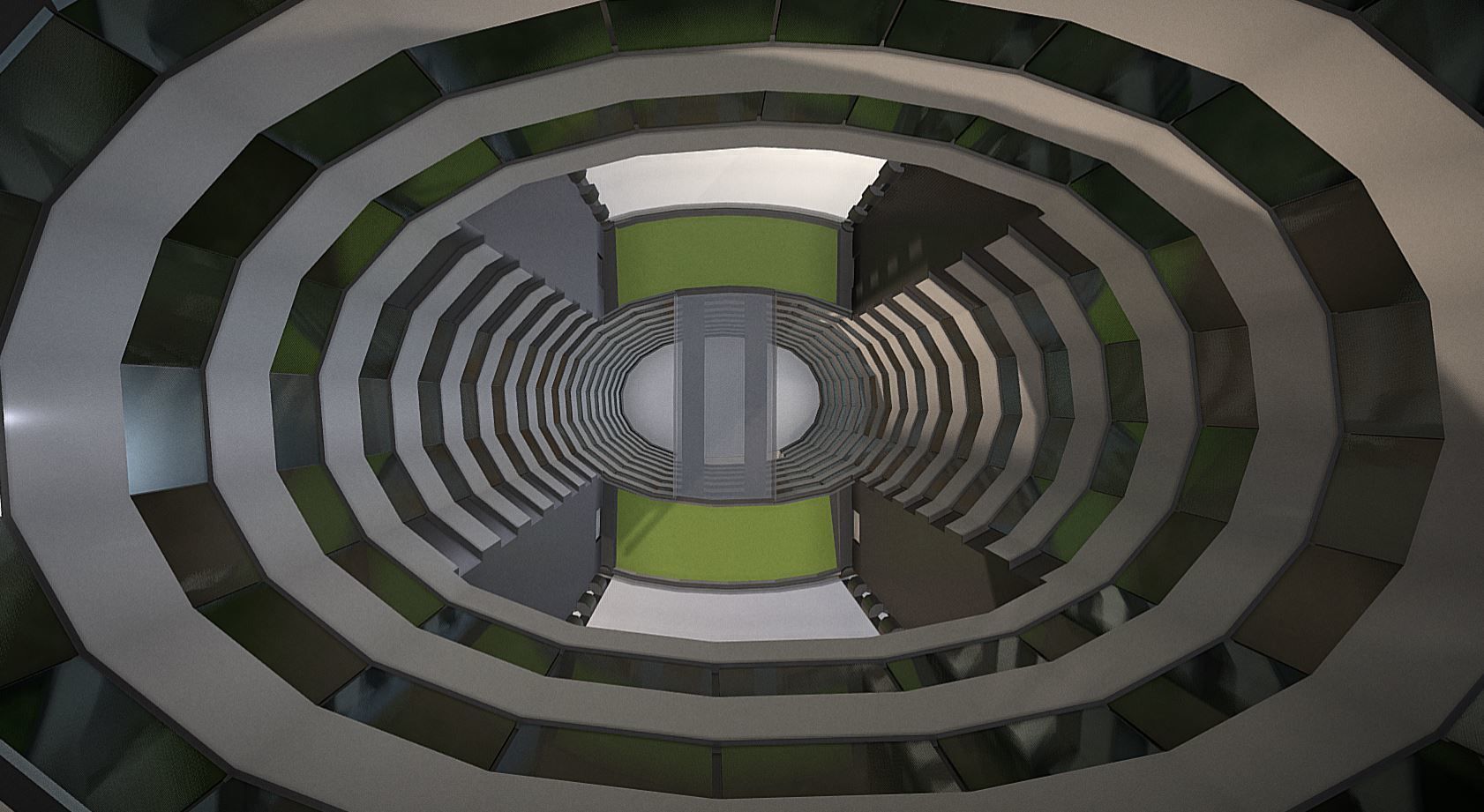 City Building Design O-1 Low-poly 3D model_4