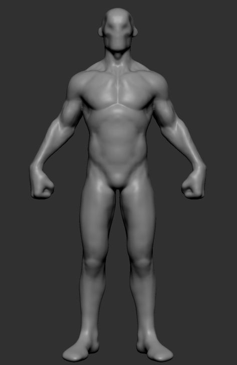 Stylized Body v3 3D model_3